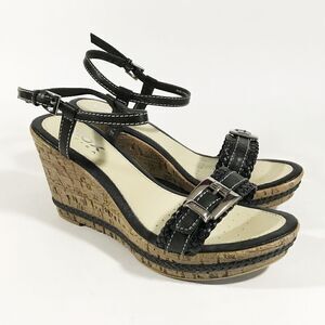 GEOX Faux Cork Wedge Sandals